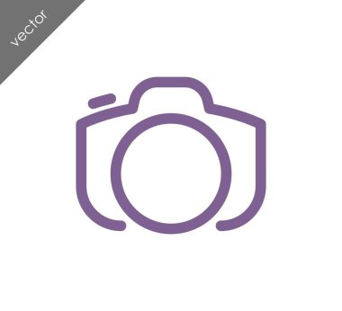 Kamera simgesi düz işareti