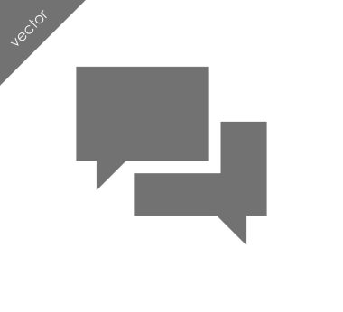 Görüşme düz simgesi