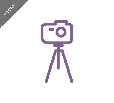 Kamera simgesi düz işareti