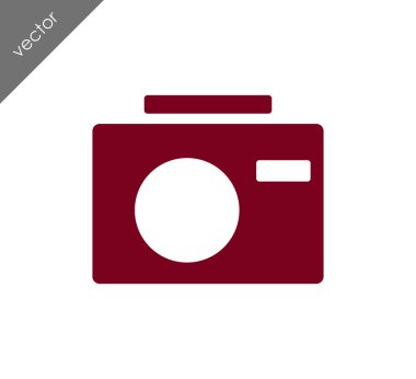 Kamera simgesi düz işareti