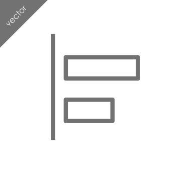 Yatay hizalama nesnelerin sol