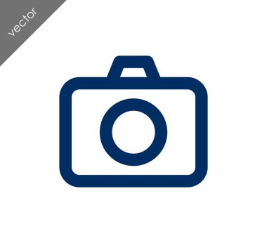 Kamera simgesi düz işareti