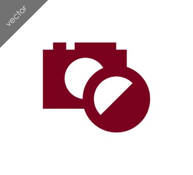 Kamera simgesi düz işareti