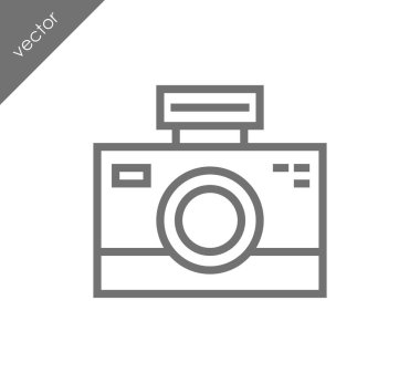 Kamera simgesi düz işareti