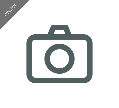 Kamera simgesi düz işareti