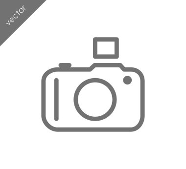 Kamera simgesi düz işareti