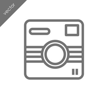 Kamera simgesi düz işareti