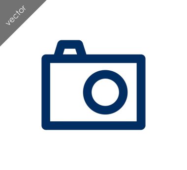 Kamera simgesi düz işareti