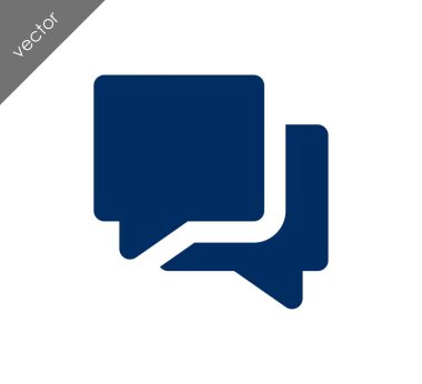 Görüşme düz simgesi