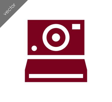 Kamera simgesi düz işareti