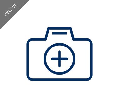 Kamera simgesi düz işareti