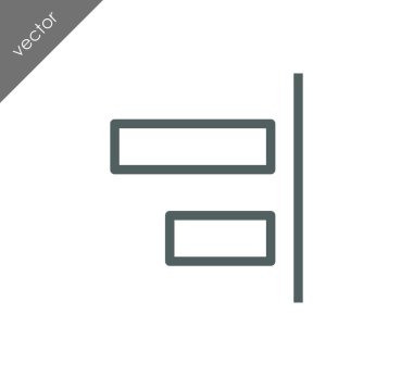 Yatay hizalama nesneleri sağ