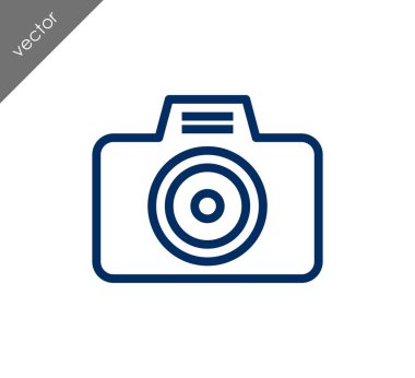 Kamera simgesi düz işareti