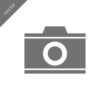 Kamera simgesi düz işareti