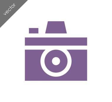 Kamera simgesi düz işareti