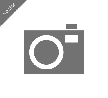 Kamera simgesi düz işareti