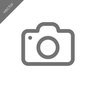 Kamera simgesi düz işareti