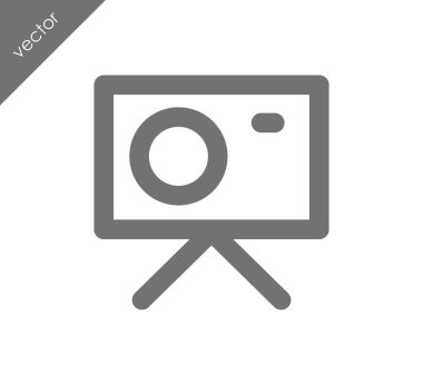 Kamera simgesi düz işareti