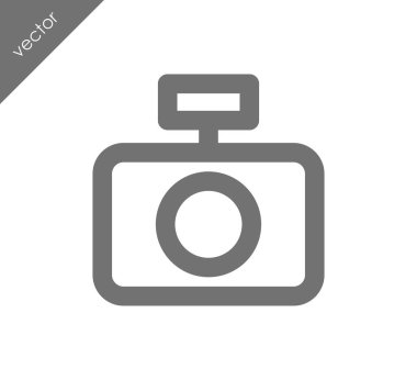 Kamera simgesi düz işareti