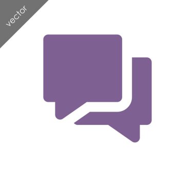 Görüşme düz simgesi