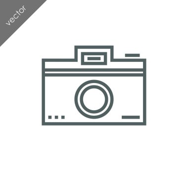 Kamera simgesi düz işareti