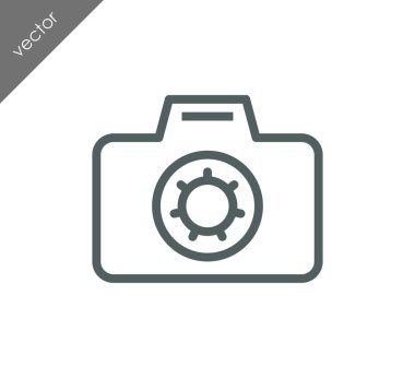 Kamera simgesi düz işareti