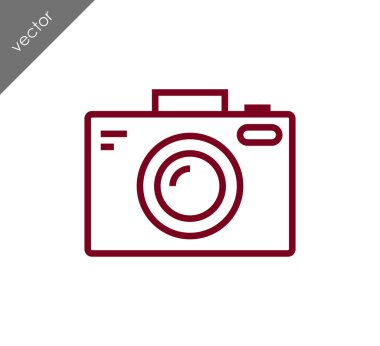 Kamera simgesi düz işareti