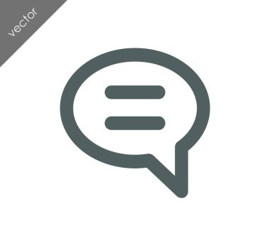 Metin balonu simgesinin