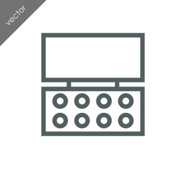 Hesap Makinesi Düz Simgesi