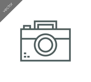 Kamera Düz Simgesi