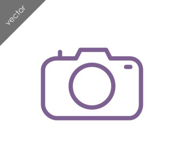 Kamera simgesi düz işareti