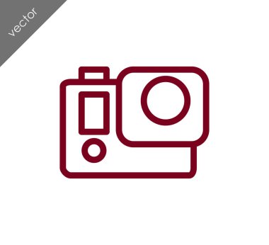 Kamera simgesi düz işareti