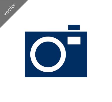 Kamera simgesi düz işareti