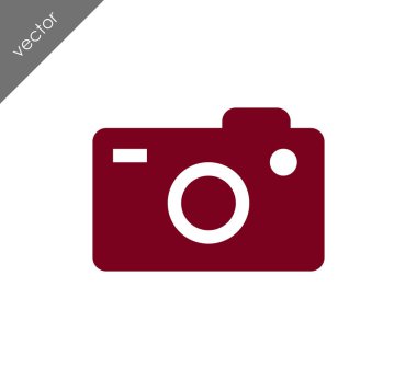 Kamera simgesi düz işareti