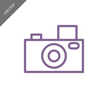 Kamera simgesi düz işareti