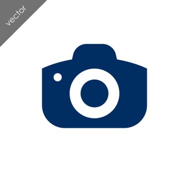 Kamera simgesi düz işareti