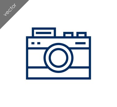 Kamera simgesi düz işareti