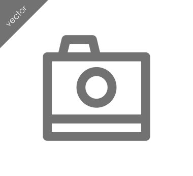 Kamera simgesi düz işareti