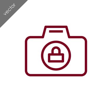 Kamera simgesi düz işareti