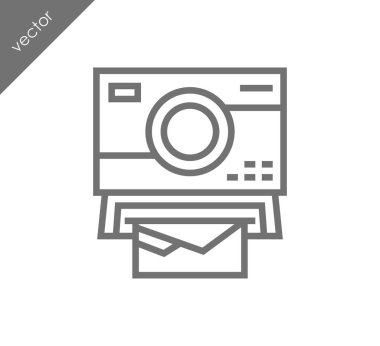 Kamera simgesi düz işareti