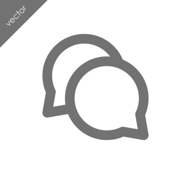 Görüşme düz simgesi