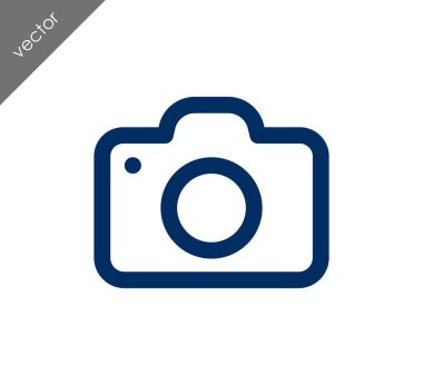 Kamera simgesi düz işareti