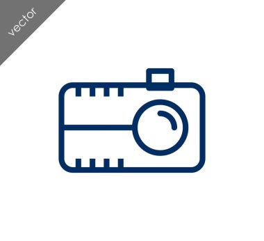 Kamera simgesi düz işareti