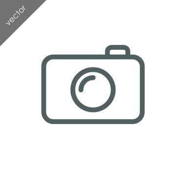 Kamera simgesi düz işareti