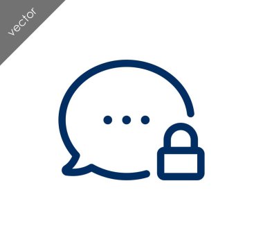 Kilitli sohbet simgesi
