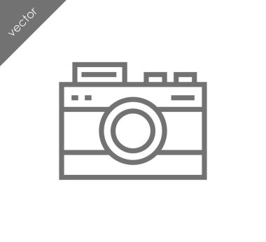 Kamera simgesi düz işareti