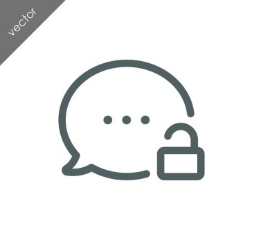 Kilitli sohbet simgesi