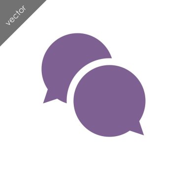 Görüşme düz simgesi