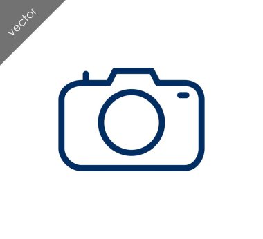 Kamera simgesi düz işareti