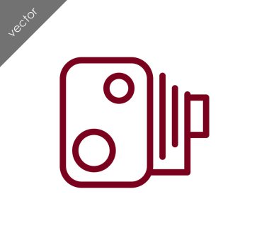 Kamera simgesi düz işareti